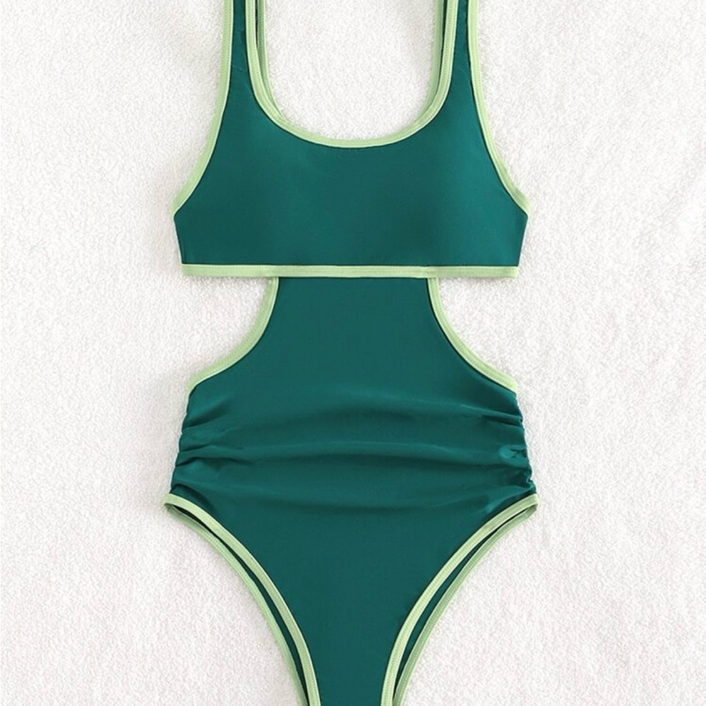 Green One Piece Swimsuit